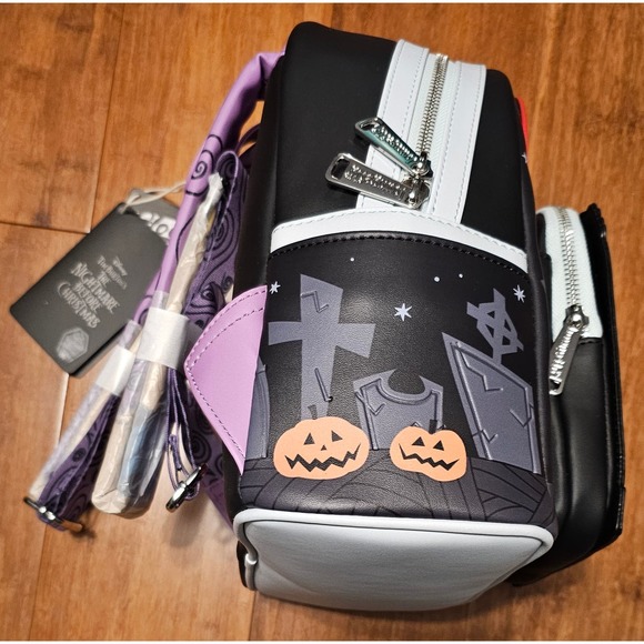 Loungefly Nightmare Before Christmas Sally Cemetery Glow Mini Backpack - Picture 9 of 10